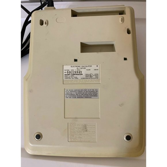Sharp EL-1197GIII 10 Digit Large Display GT Office Ribbon Printing Calculator - Picture 7 of 9